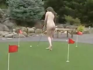 Spelar golf för den viewers!